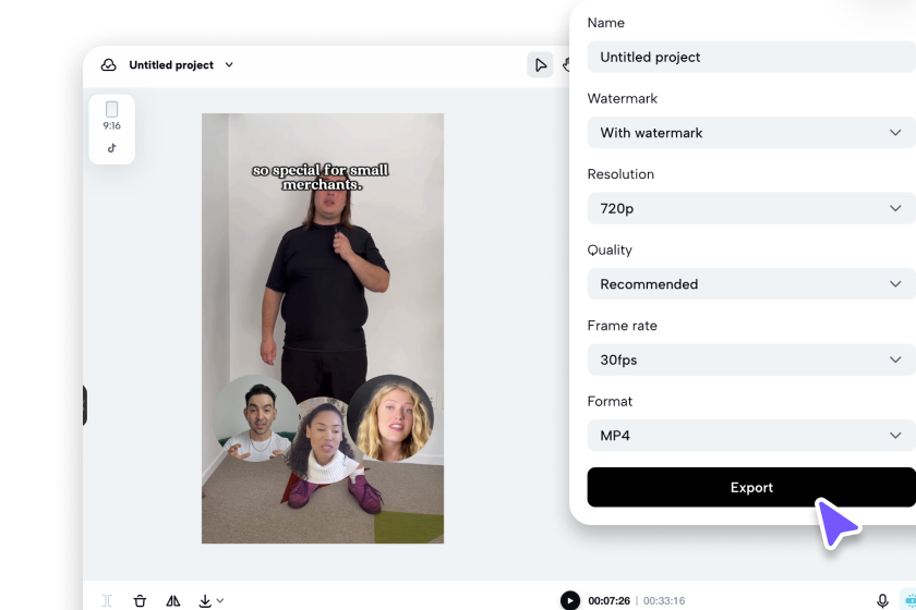 Szerkesztés, exportálás és közzététel a pitch videó